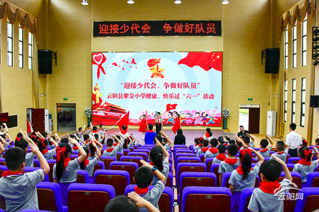 紫金小学开展"迎接少代会 争做好队员"庆"六一"活动