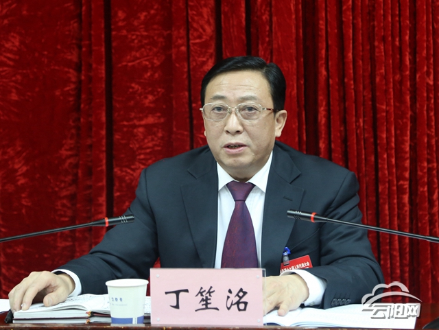 丁笙洺参加第六代表团审议时指出把大会报告信息传递到基层干部和村民