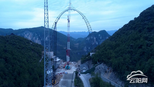 云阳龙缸建成世界最高大秋千 预计元旦开放投用